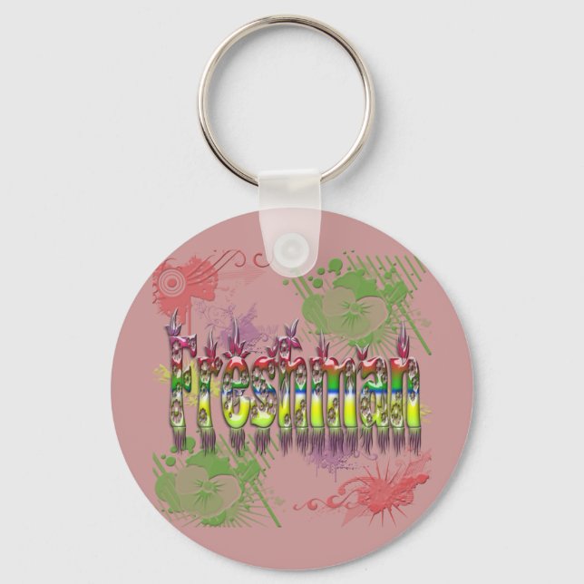 Freshman - Flowers Keychain (Front)