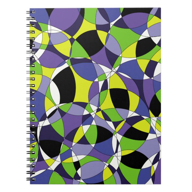 Freshness colored abstract patternabstract, art, g notebook (Front)