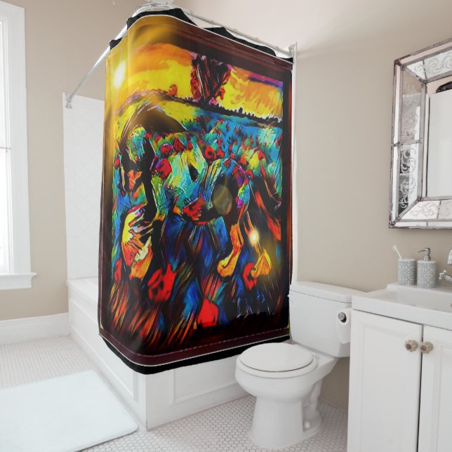 Freshtastic Horse 01-01 Shower Curtain (In Situ)