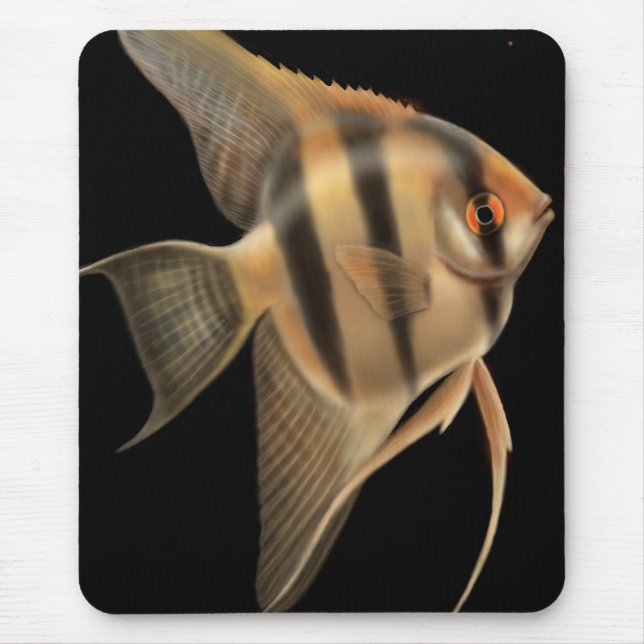 Freshwater Angelfish Mousepad (Front)