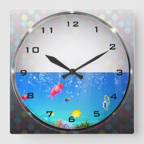 Freshwater Fish Aquarium Wall Clock