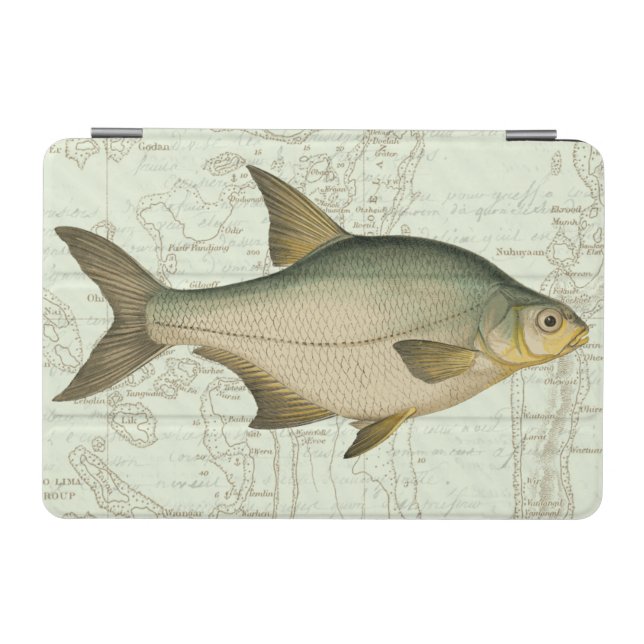 Freshwater Fish on Map iPad Mini Cover (Horizontal)