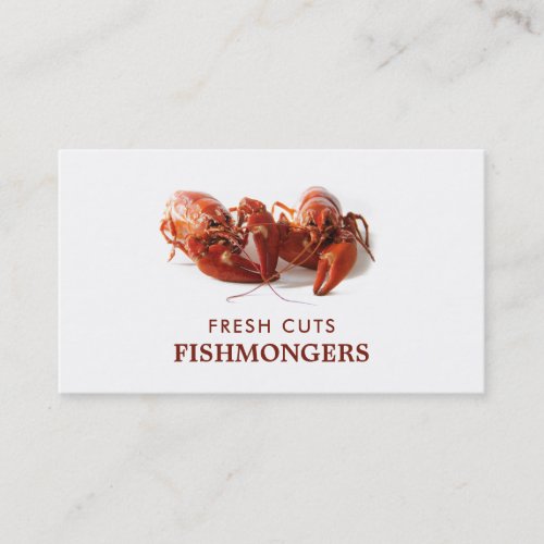 Freshwater Lobster FishmongerWife Fish Market Business Card