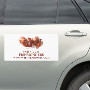 Freshwater Lobster, Fishmonger/Wife, Fish Market Car Magnet