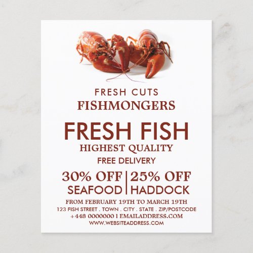 Freshwater Lobster FishmongerWife Fish Market Flyer