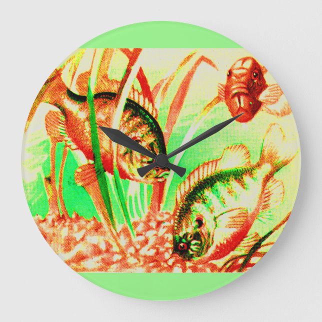 freshwater sunfish large clock (Front)