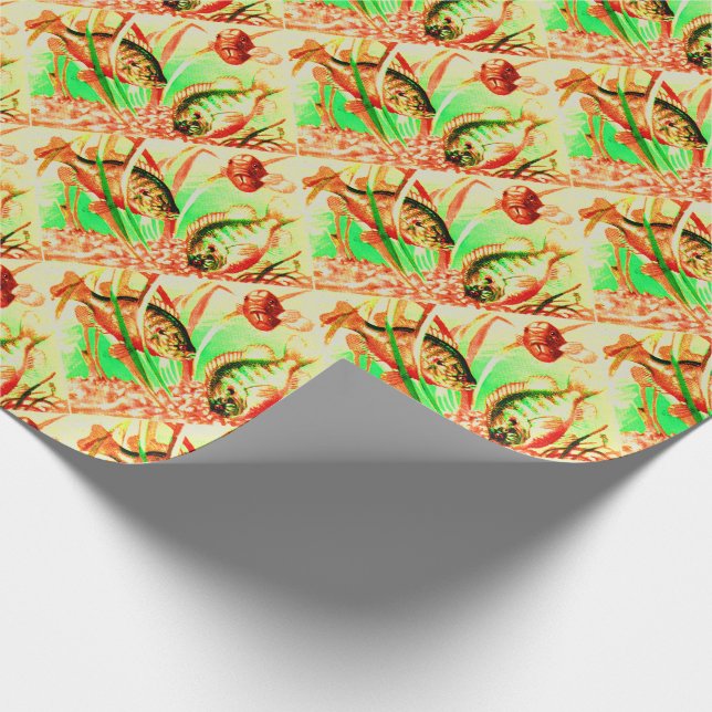 freshwater sunfish print wrapping paper (Corner)
