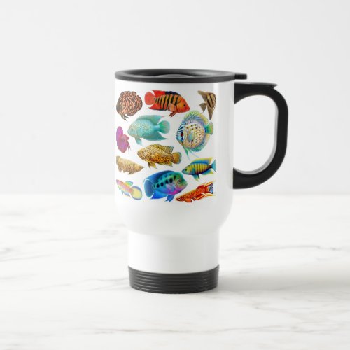 Freshwater Tropical Fish Travel Mug