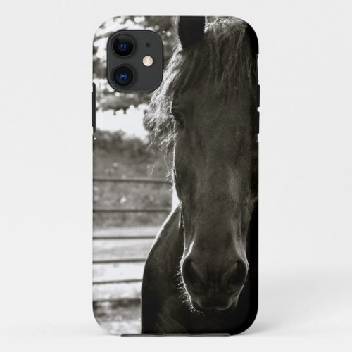 Fresian Horse IPhone Case