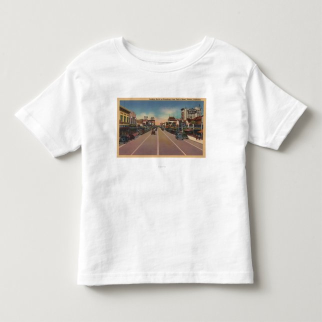 Fresno, CA View - North on Broadway Toddler T-shirt (Front)