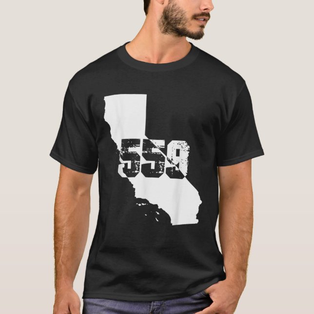 Fresno California 559 Area Code T Shirt (Front)