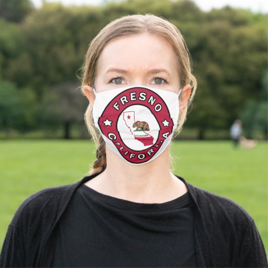 Fresno California Adult Cloth Face Mask (Outside)