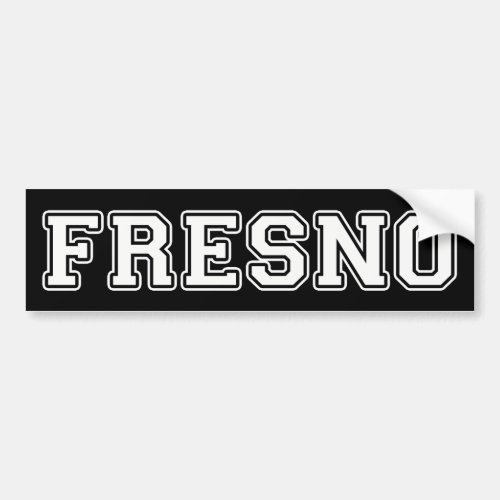 Fresno California Bumper Sticker