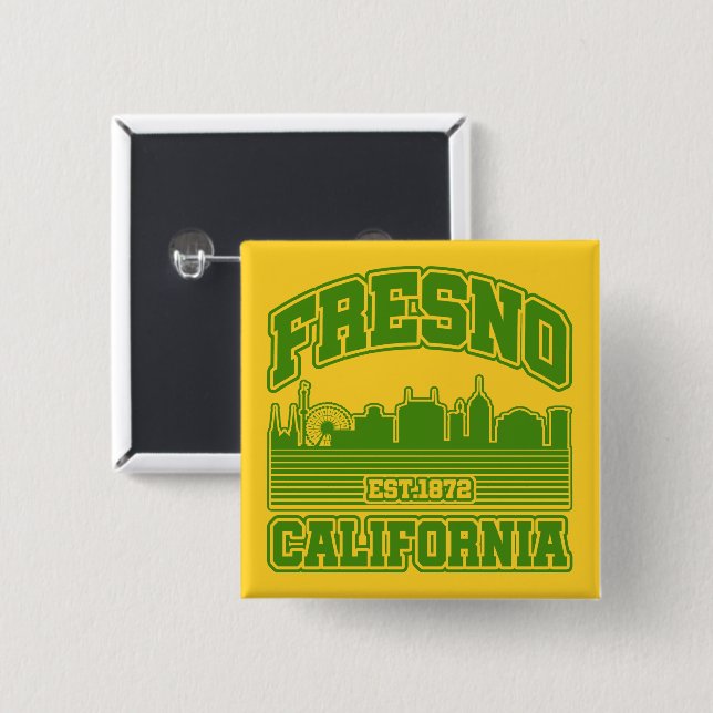 Fresno,California Button (Front & Back)