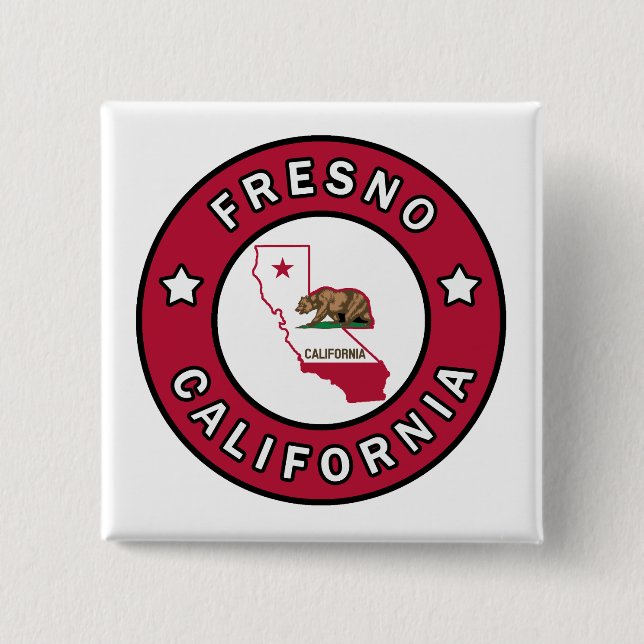 Fresno California Button (Front)
