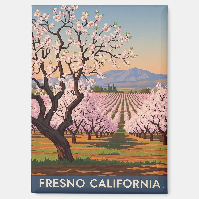 Fresno California Central Valley Magnet (Front)