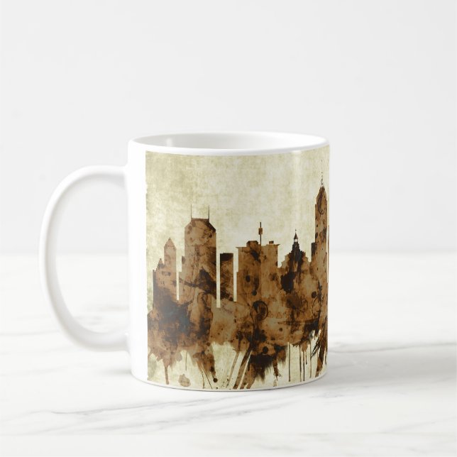 Fresno California Cityscape Coffee Mug (Left)