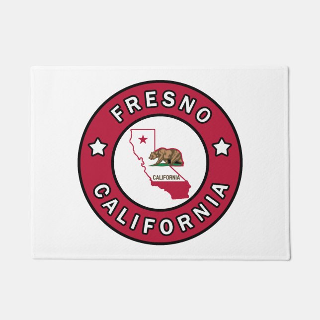 Fresno California Doormat (Front)
