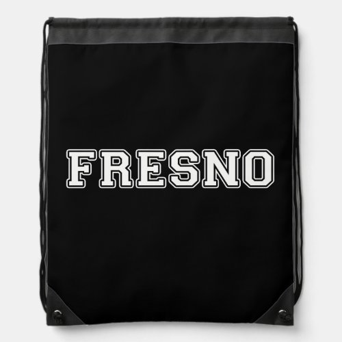 Fresno California Drawstring Bag