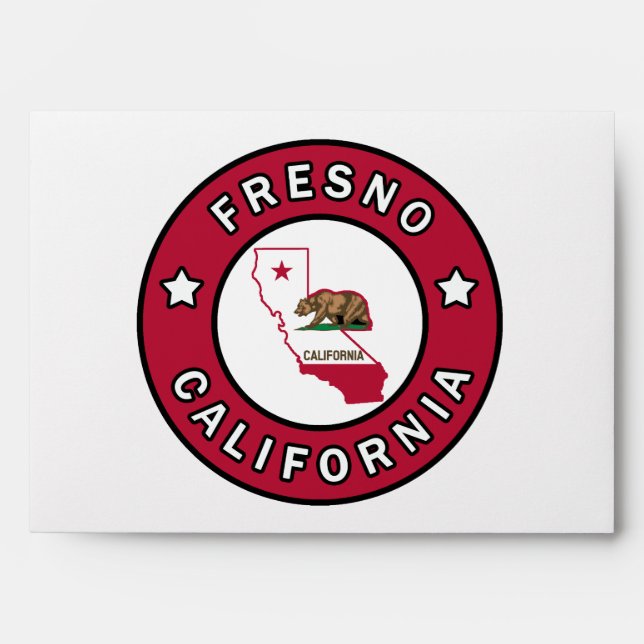 Fresno California Envelope (Front)