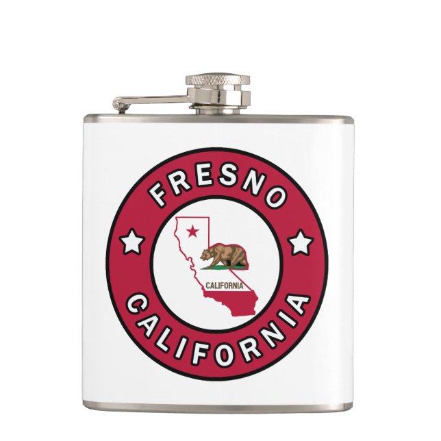 Fresno California Flask (Front)