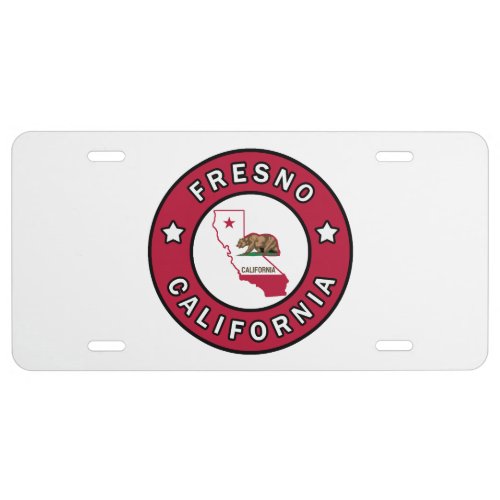 Fresno California License Plate