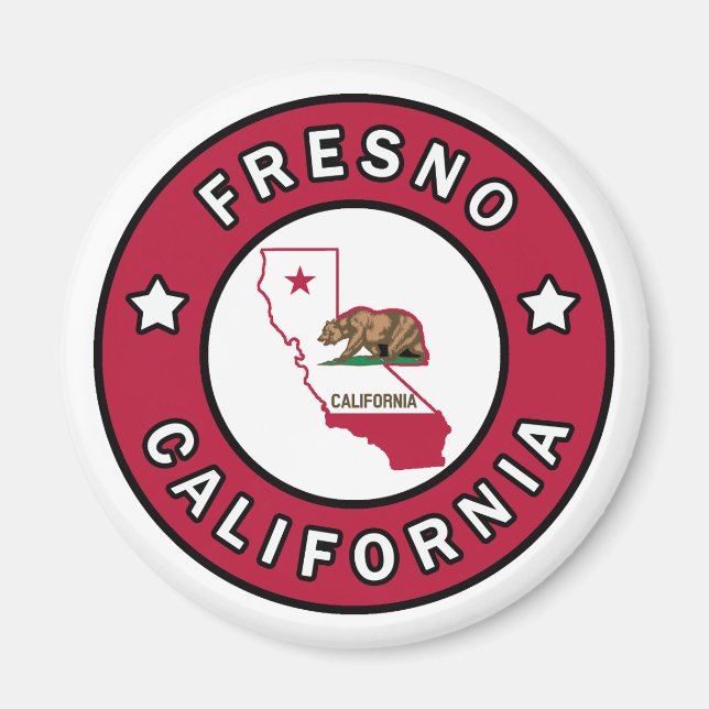 Fresno California Magnet (Front)