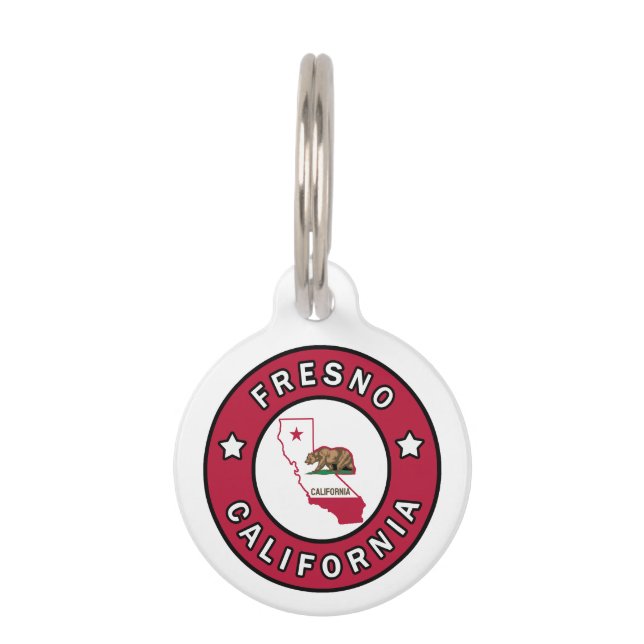 Fresno California Pet Tag (Front)