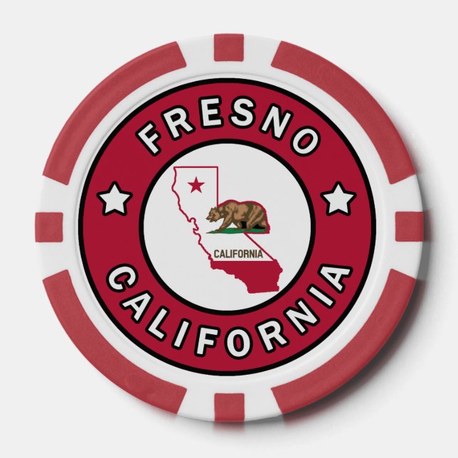 Fresno California Poker Chips (Front)