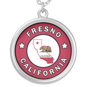 Fresno California Silver Plated Necklace