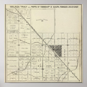 Fresno County, California 16 Poster