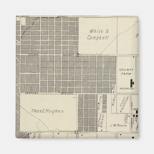 Fresno County, California 18 Magnet (Front)