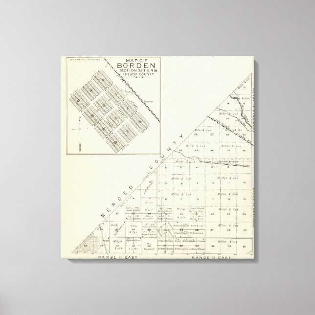 Fresno County, California 22 Canvas Print (Front)