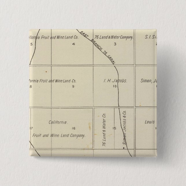 Fresno County, California 23 Pinback Button (Front)