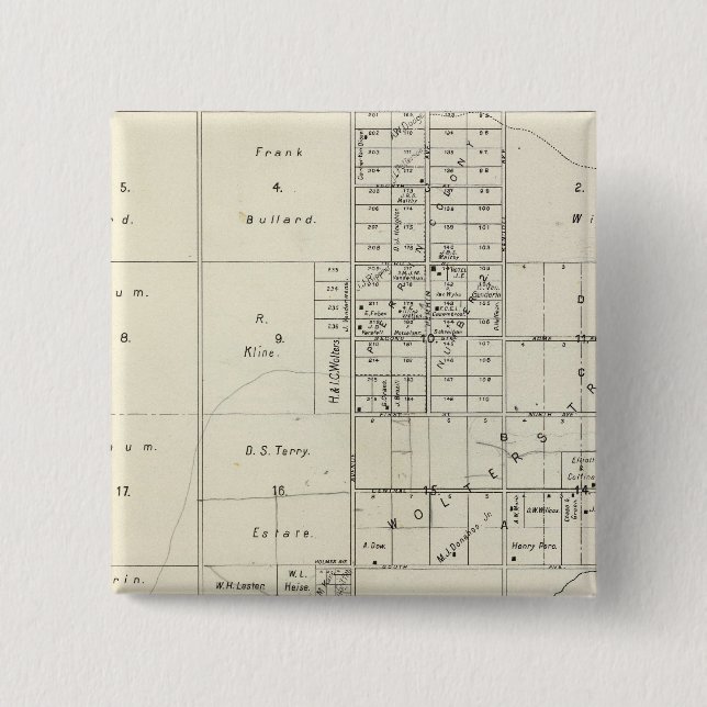 Fresno County, California 24 Pinback Button (Front)