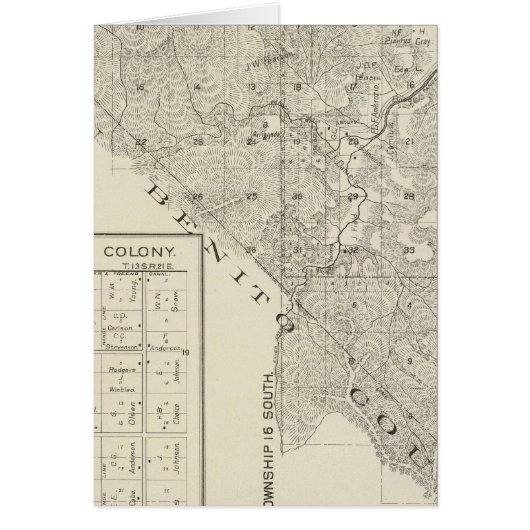 Fresno County, California 3 Cards (Front)