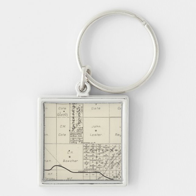Fresno County, California 4 Keychain (Front)