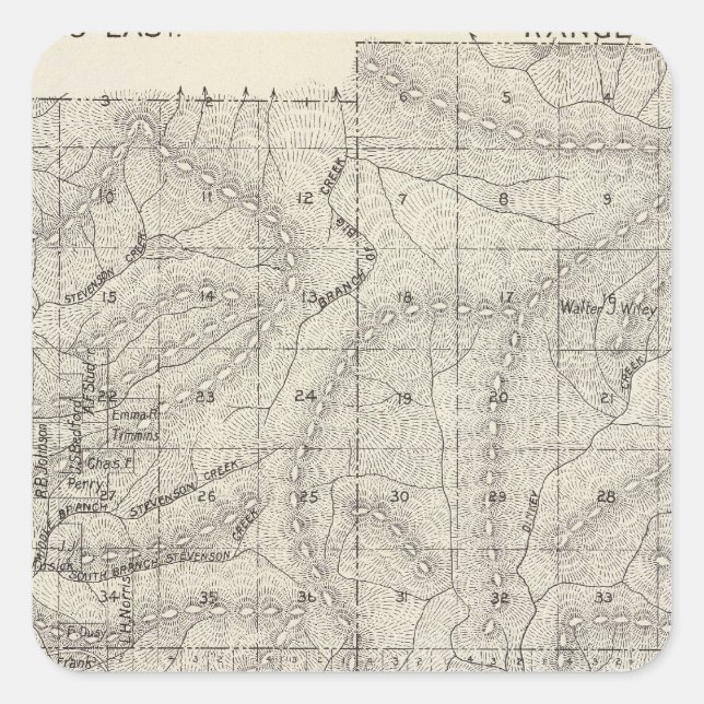 Fresno County, California 9 Square Sticker (Front)