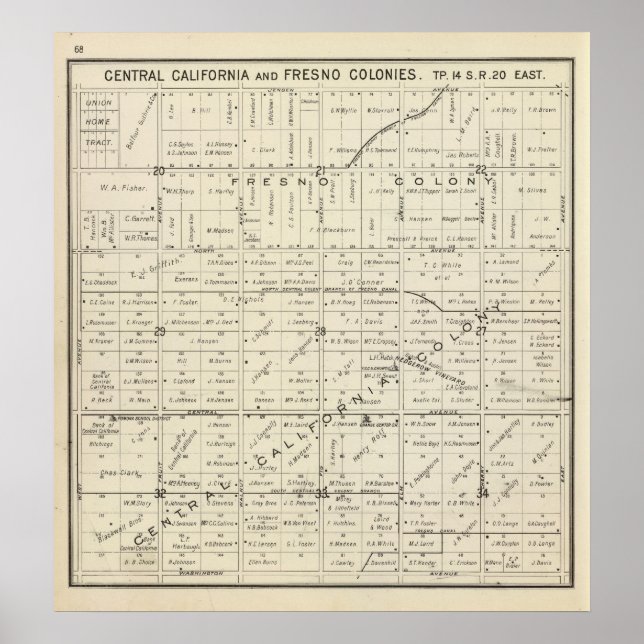 Fresno County, California Poster (Front)