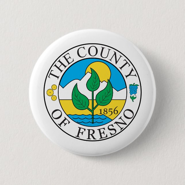 Fresno county seal button (Front)