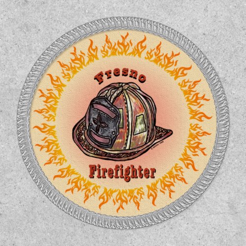 Fresno Firefighter custom name patch