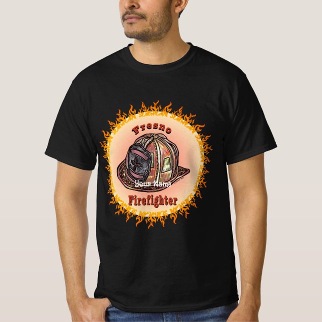 Fresno Firefighter  t-shirt (Front)