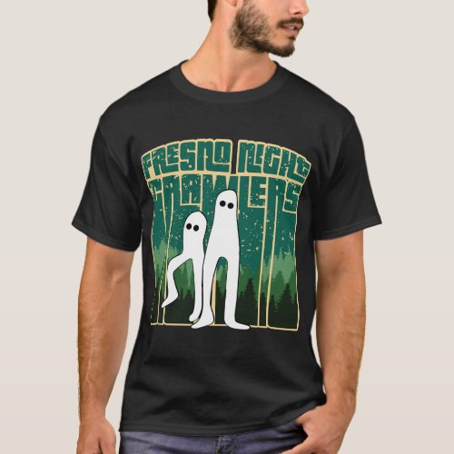 Fresno Night Crawlers _ Retro Cute Cryptid Haunted T_Shirt