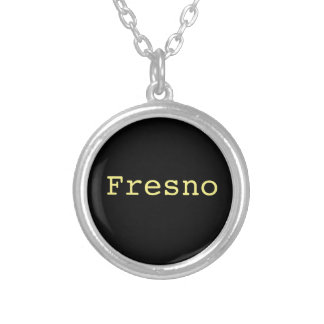 "fresno" pendant silver plated nceklace
