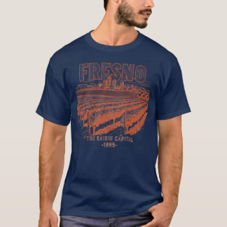 Fresno Raisin Capital Cityscape 1885 T-Shirt