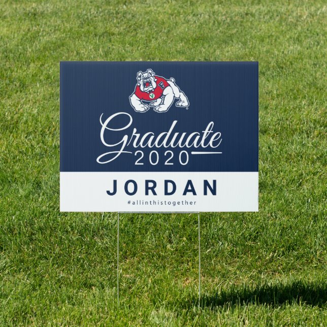 Fresno State 2020 Graduation Sign (Insitu)