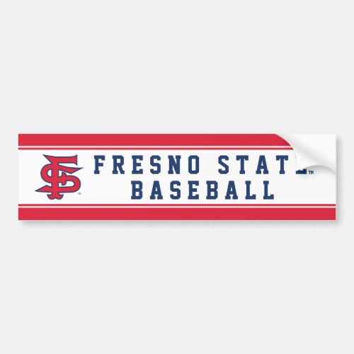 Fresno State Baseball Bumper Sticker