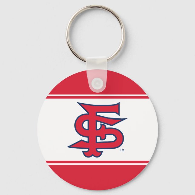 Fresno State Baseball Keychain (Front)