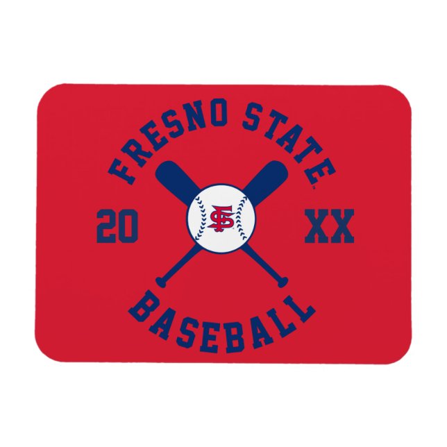 Fresno State Baseball Magnet (Horizontal)