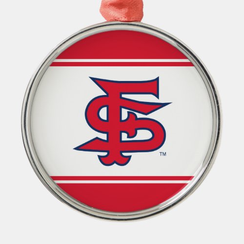 Fresno State Baseball Metal Ornament